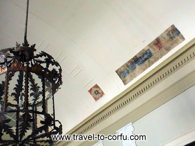 ANAKTORA - SAINT MICHAEL AND GEORGE PALACE - The walls are adorned with beautiful paintings.