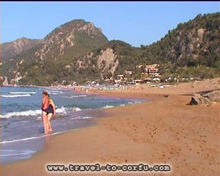 GLYFADA BEACH - The beach of Glyfada is one from the more beautiful in Corfu. It is found in distance of 16 km at the west side of the city.