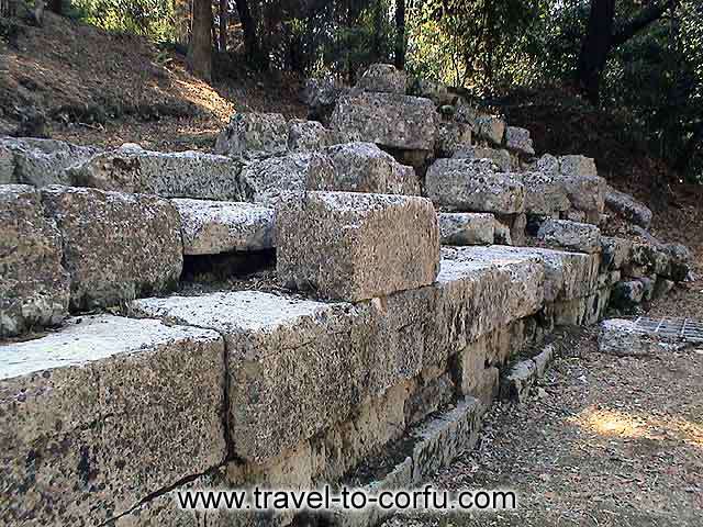 CORFU MON REPOS - A part of the archaeological site at Mon Repos.