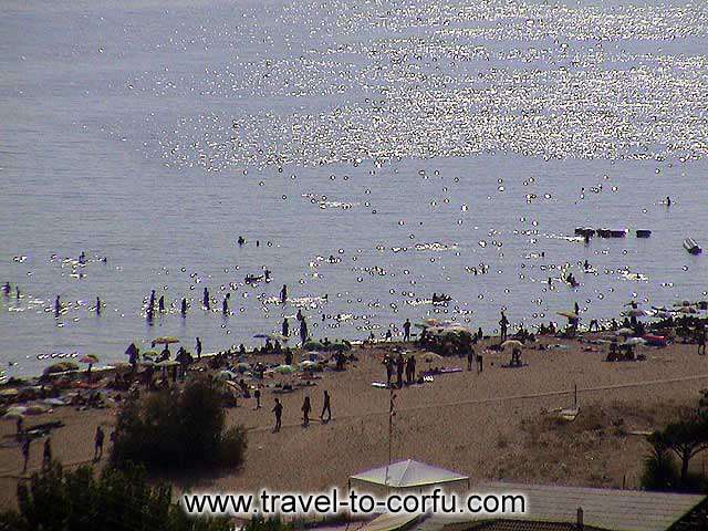GLYFADA BEACH - Glyfada is a polular beach that is found in distance 16 km away from the city of Corfu.