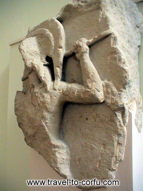 ARCHAEOLOGICAL MUSEUM OF CORFU - Another sculpture from the archaic period.